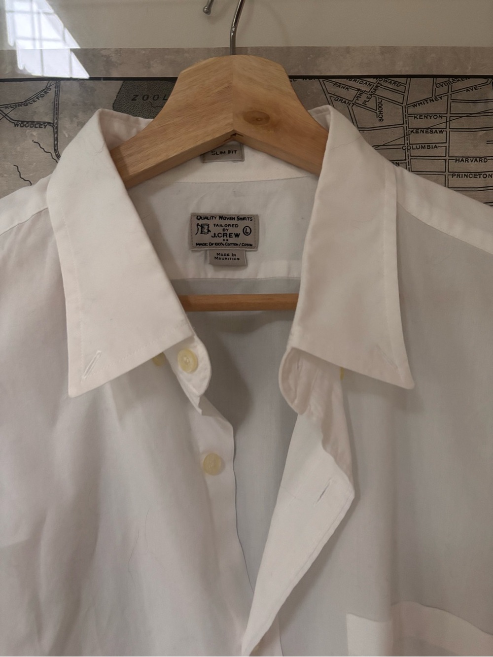 J. Crew Men's White Classic Dress Shirt